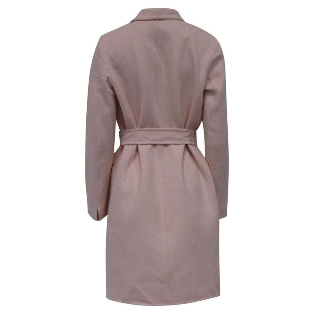 Pre Loved Max Mara Vintage Belted Wool Coat Women pink Wool Coats - Picture 4 of 6